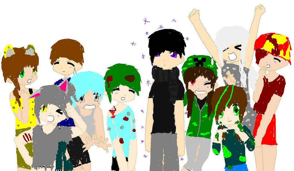 Minecraft Mobs anime ver by lunawolf567 on DeviantArt