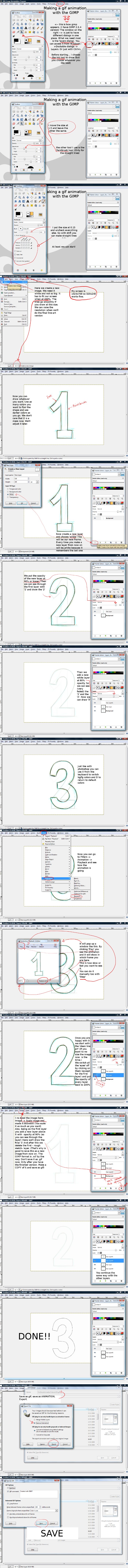GIMP gif animation tutorial