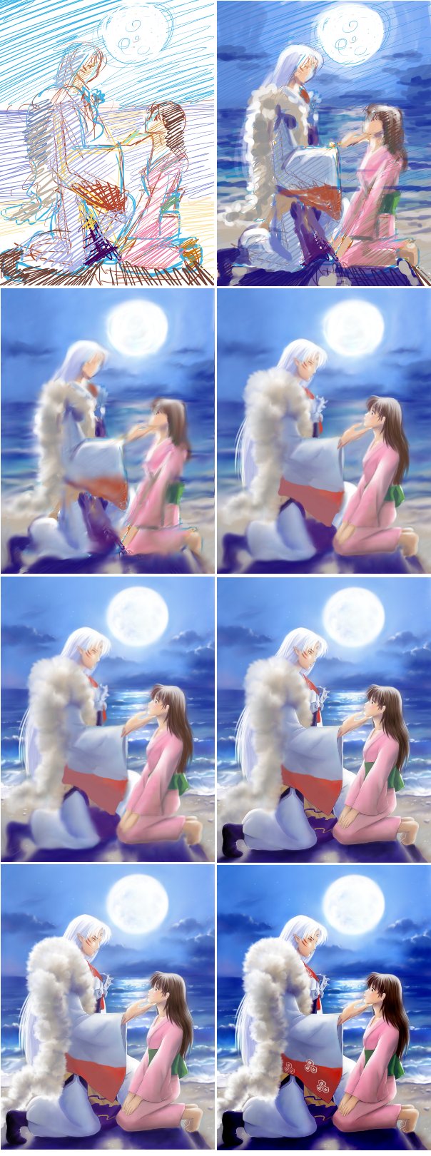 StepByStep:Sesshomaru and Rin