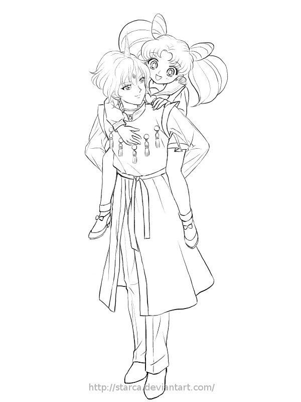 Commission:Helios and Chibiusa