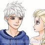 Commission kiss animation: Jack Frost and Elsa
