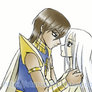 Commission kiss animation: Priest Seto and Kisara