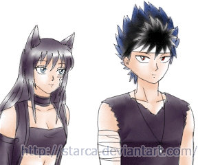 Commission kiss animation: Hiei and Samara
