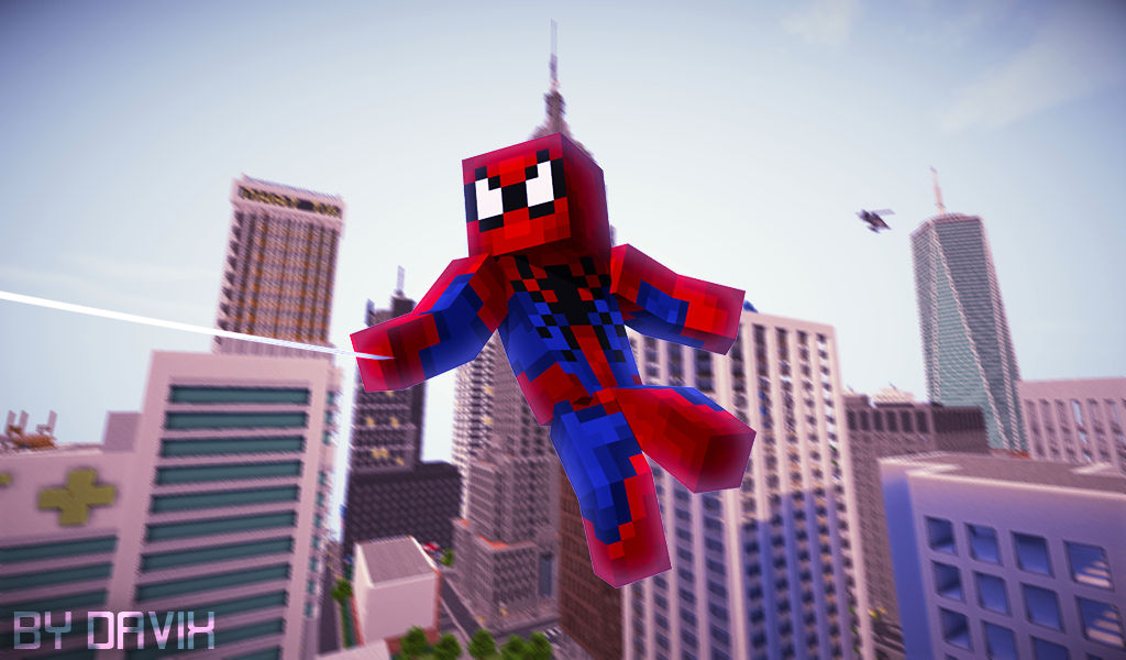 Minecraft Spiderman By Idavix On Deviantart Minecraft Spiderman By Idavix On Deviantart