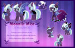 Moonlit Mist REFERENCE SHEET 2023 by Spookyle