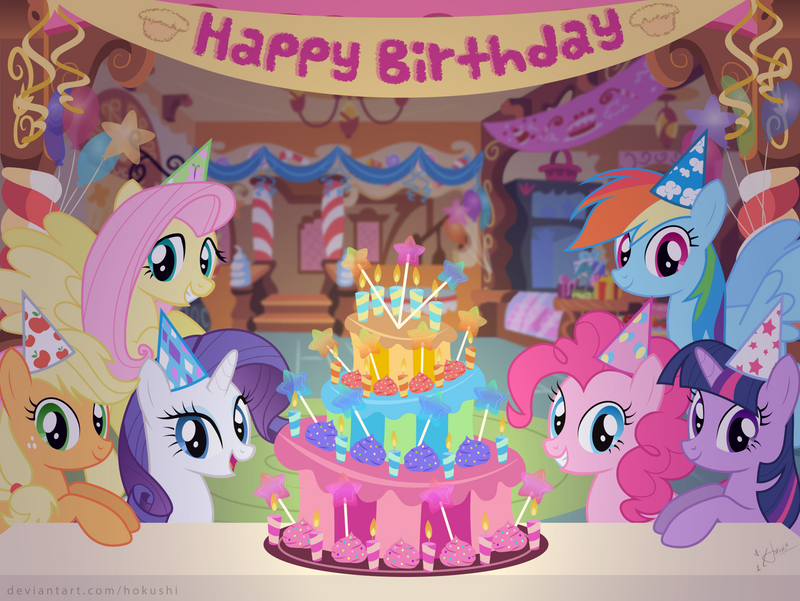 Mlp Party String MLP FIM Birthday Party Wallpaper by hokushi on DeviantArt