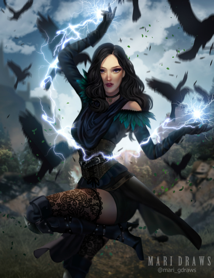 Speedpaint drawing – Yennefer of Vengerberg