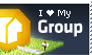 I Love My Group Stamp