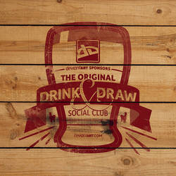 Drink Draw Woodpaint
