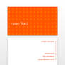 Personal Business Cards-Orange