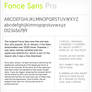 Fonce Sans Pro Preview