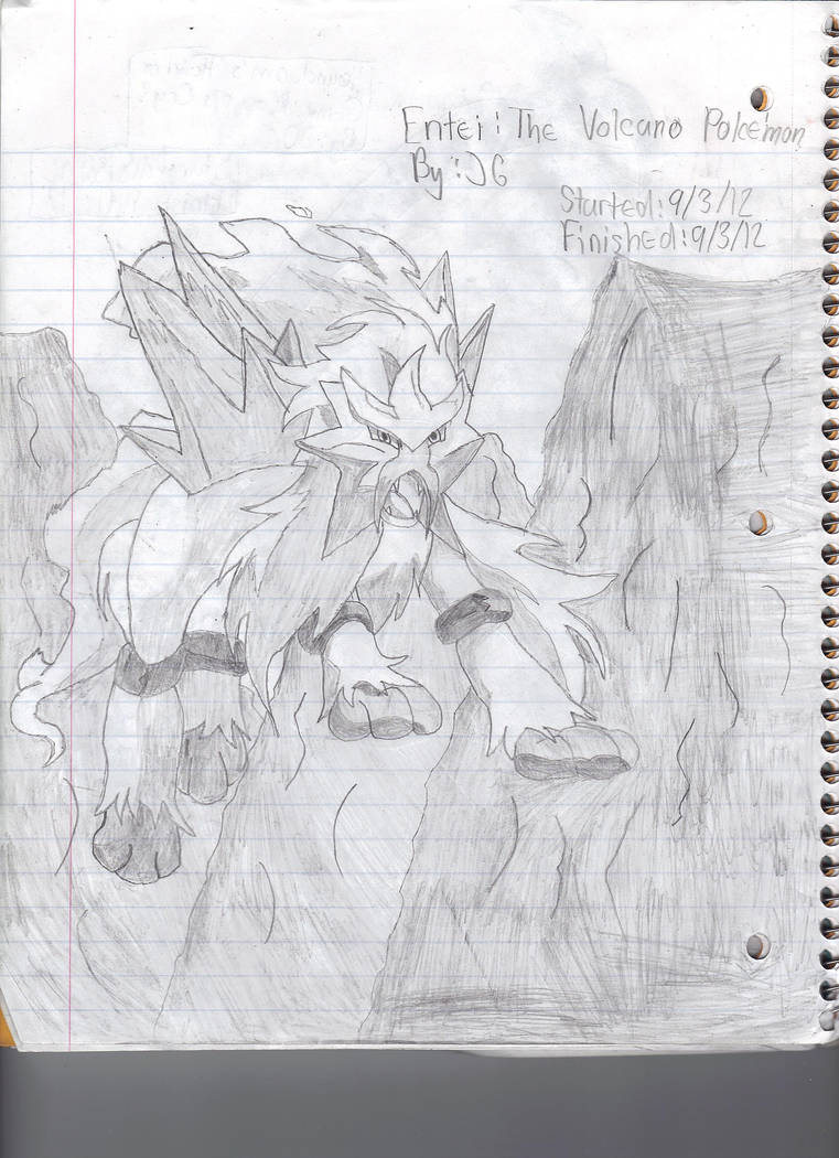 Entei: The Volcano Pokemon by Butterpain75 on DeviantArt