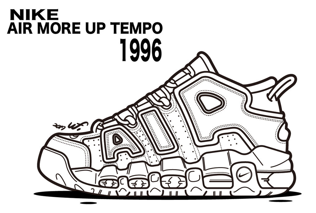 Pop Art Painting Pops Up on Nike Air More Uptempo Custom, Nice Kicks