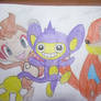 Pokemon-Chimchar, Aipom, Buizel