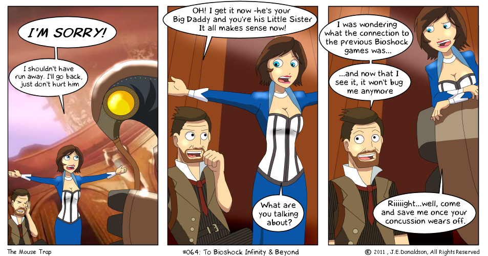 Bioshock: Infinite - the Lutece twins by shoomlah on DeviantArt