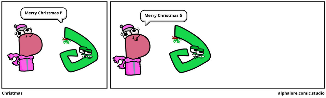 Making Christmas in Alphabet Lore Comic 
