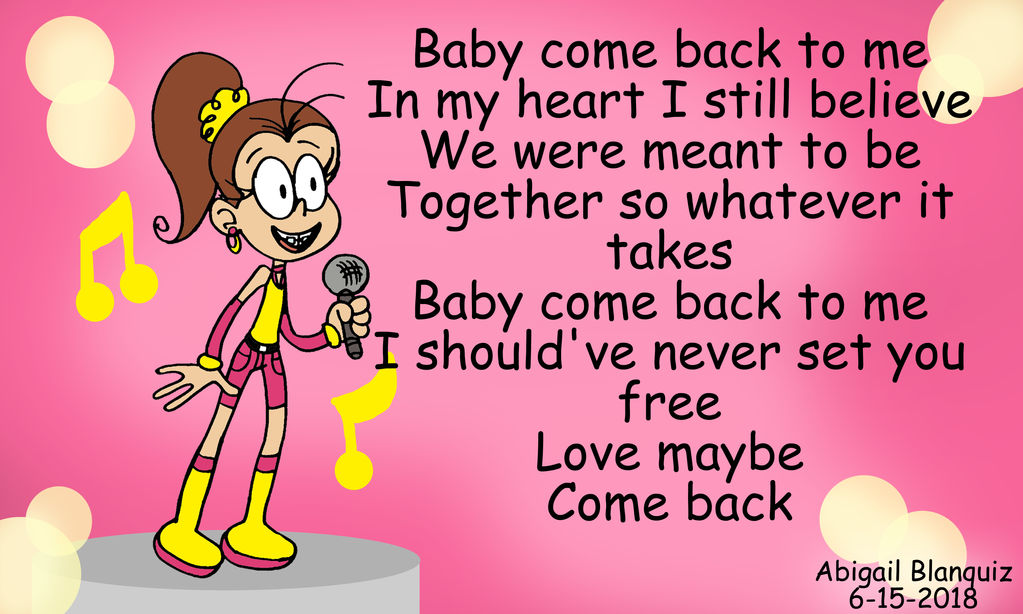 Luan Singing Come Back To Me By Kova360 On Deviantart Luan Singing Come Back To Me By Kova360 On Deviantart