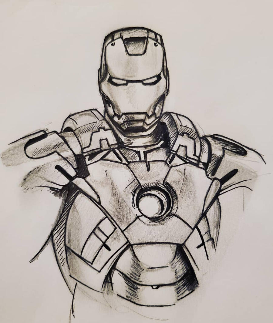Iron Man sketch by jasumdeen on DeviantArt