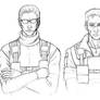 Corrupt!Chris and Wesker - Facial Studies