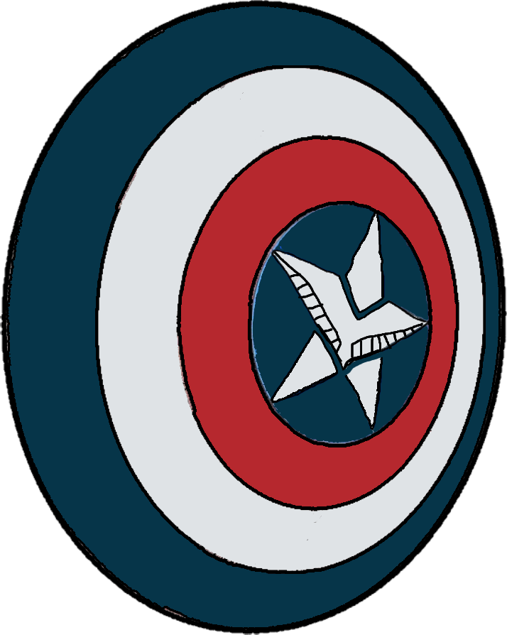 Sam Wilson Sticker Sam Wilson Captain America's Shield by Spiderbyte64 on DeviantArt