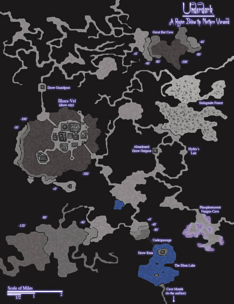 Underdark Map Inside Underdark Map by repsesper on DeviantArt