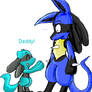 Lucario and Rioru Oekaki