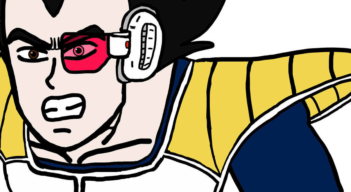 Vegeta (Scouter) - MS Paint by TheManigold on DeviantArt