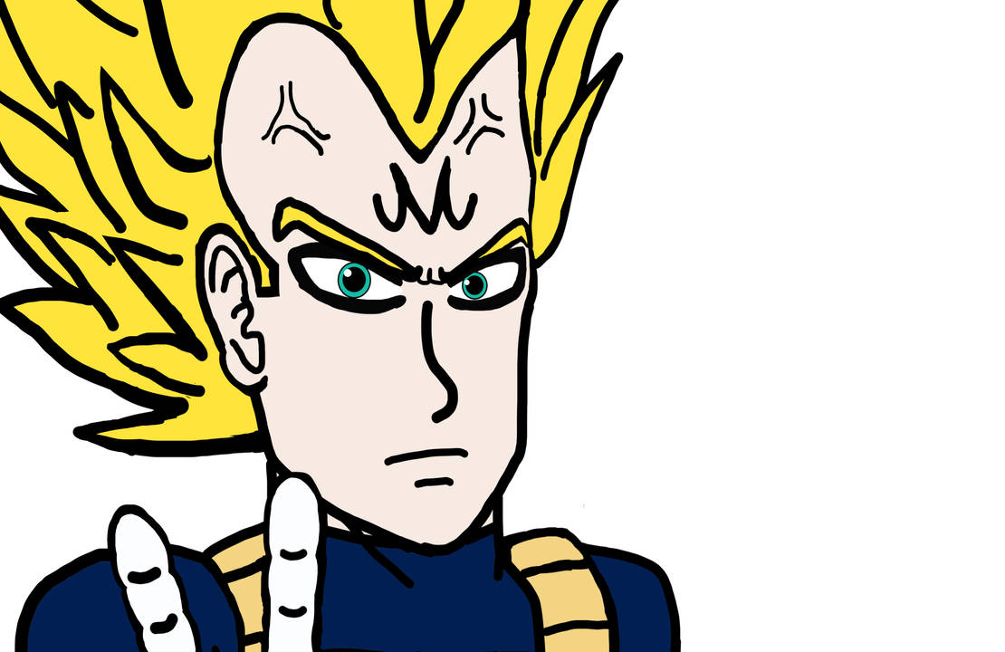 Majin Vegeta - MS Paint by TheManigold on DeviantArt