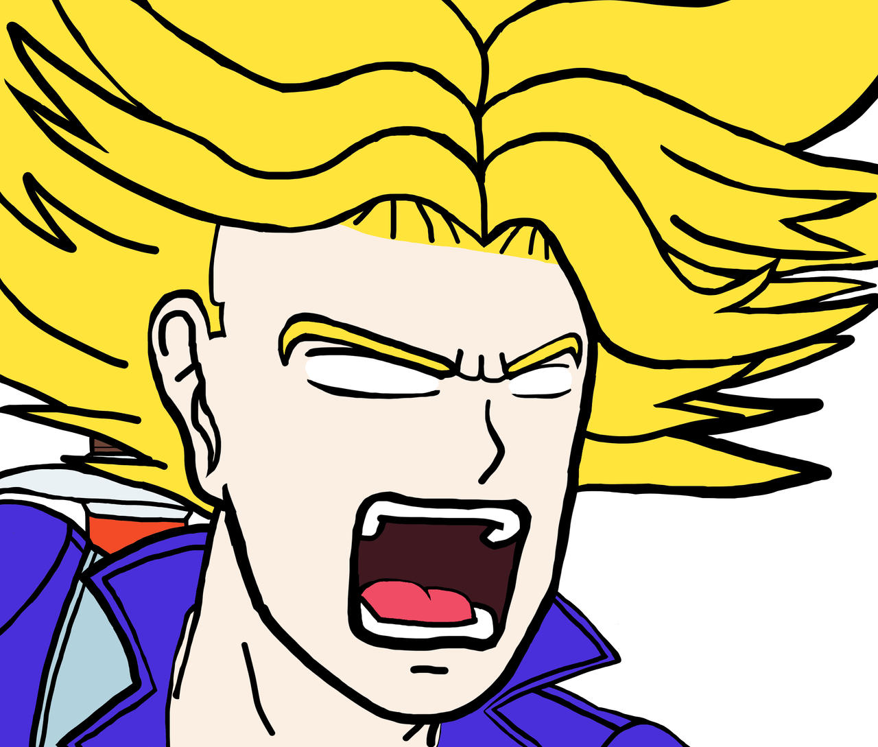Future Trunks Super Saiyan Rage - MS Paint by TheManigold on DeviantArt