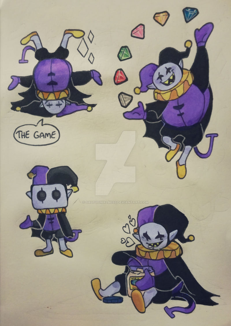 Jevil fanart by saltyfinalboss on DeviantArt