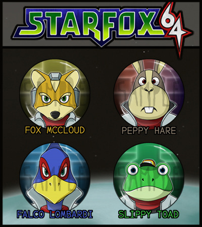 Star Fox 64 Badges