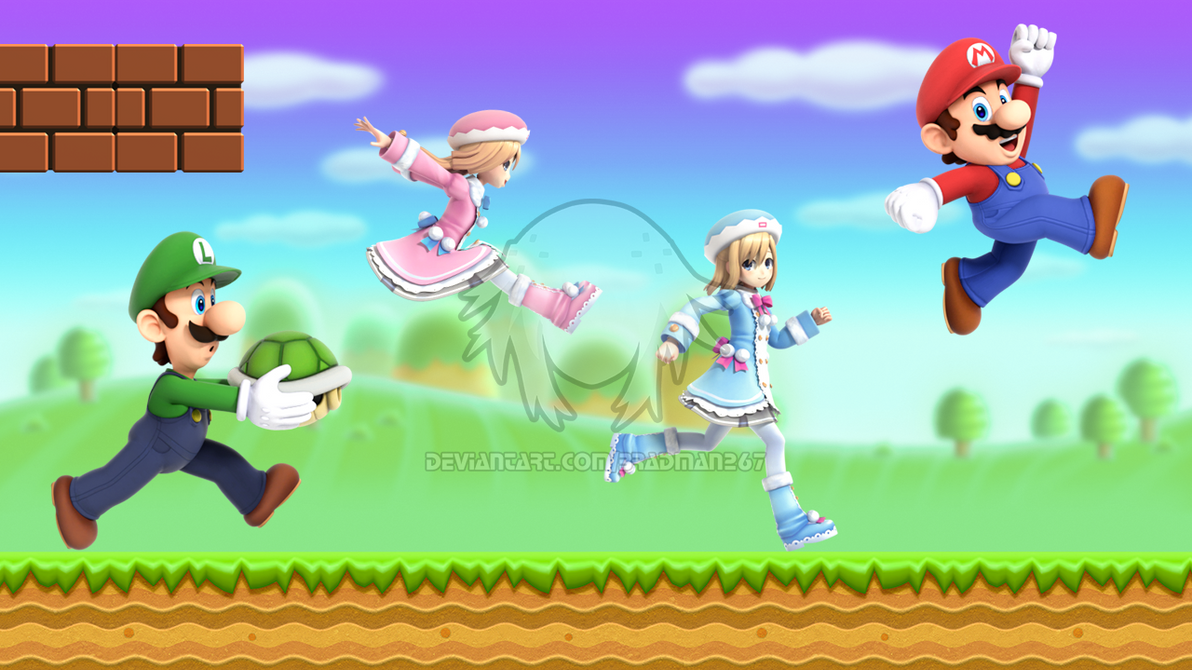 Super Mario Bros. with Rom and Ram by BradMan267 on DeviantArt