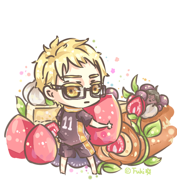 Tsukki and Strawberry Short Cake