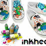 grafitti custom painted shoes