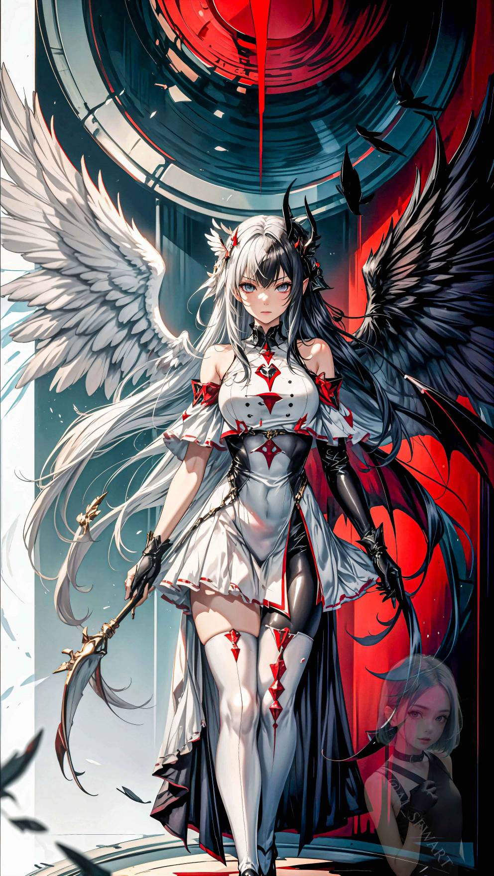 Halfangel Halfdemon by ainsfwart on DeviantArt