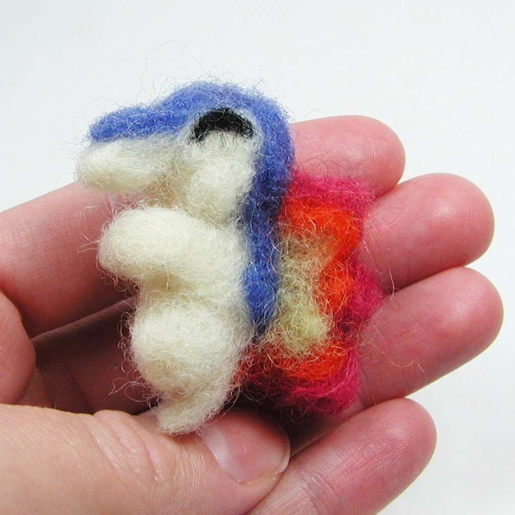 Cyndaquil Needle Felted