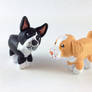 Tuxie and Sandy-Mini Custom Pet Sculptures