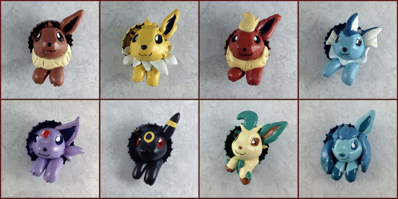 Eeveelution Pop-Out Buttons