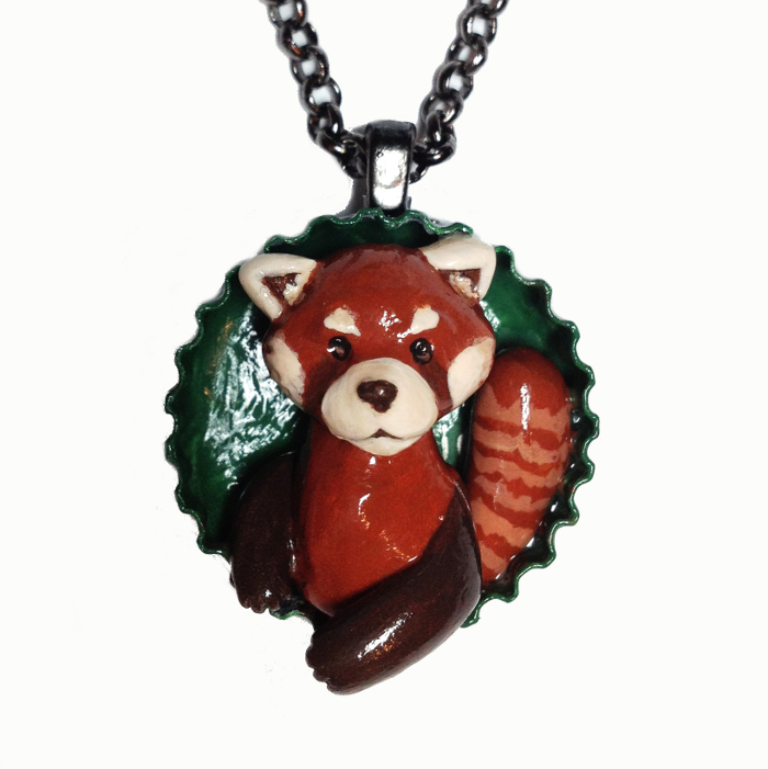 Red Panda Pop-out Necklace