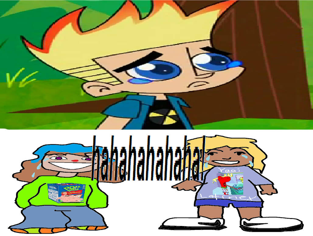 Pine Sole and Unica laughing at Johnny Test crying by yaoicutiepotato11 Pine Sole and Unica laughing at Johnny Test crying by yaoicutiepotato11