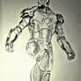 Iron Man (Mark III Armor) Pencil Sketch