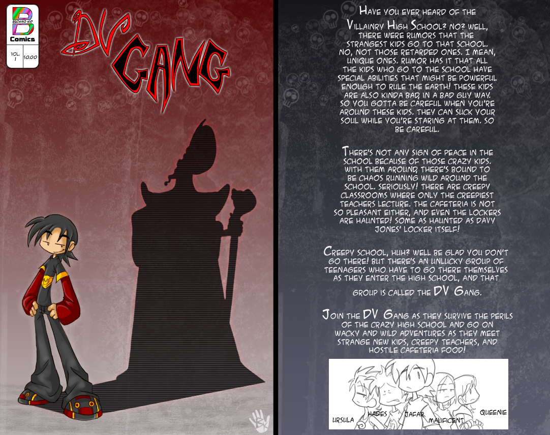 DV Gang comic book cover