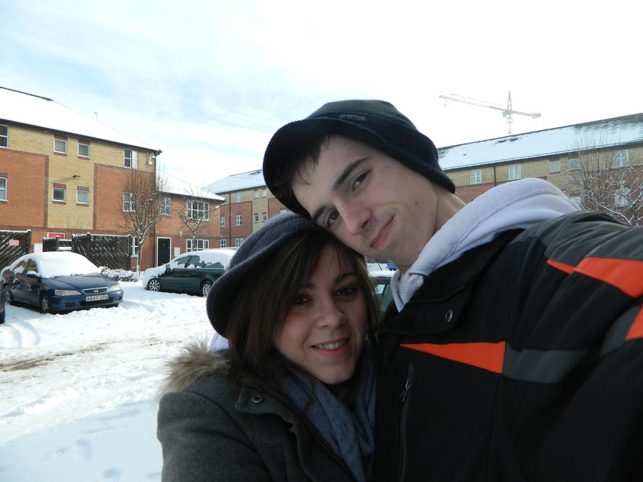 Me and Ian in snow by Colorful-Kaiya