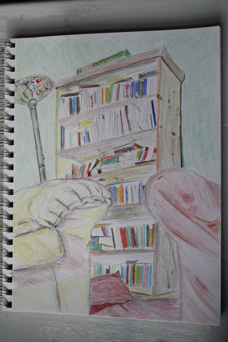 Bookshelf Perspective by samanthagamgee9-75 on DeviantArt