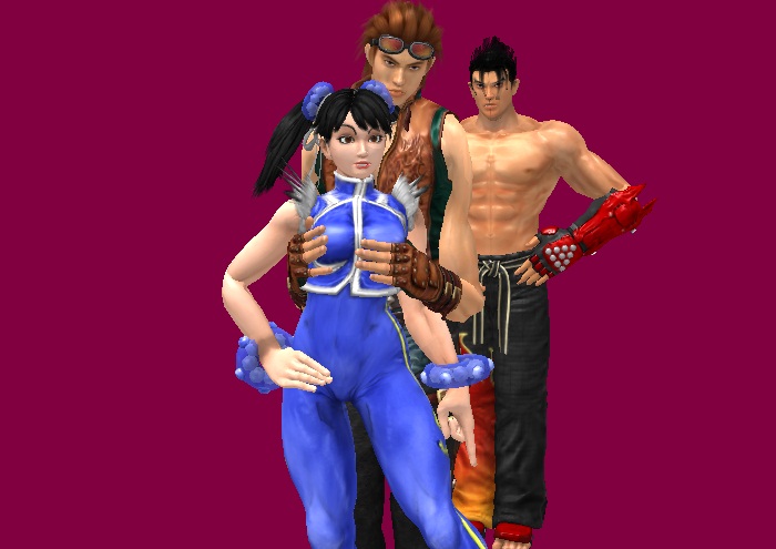 Hwoarang touching Xiaoyu --Jin