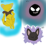 Abra x Gastly Clutch CLOSED by maryd39