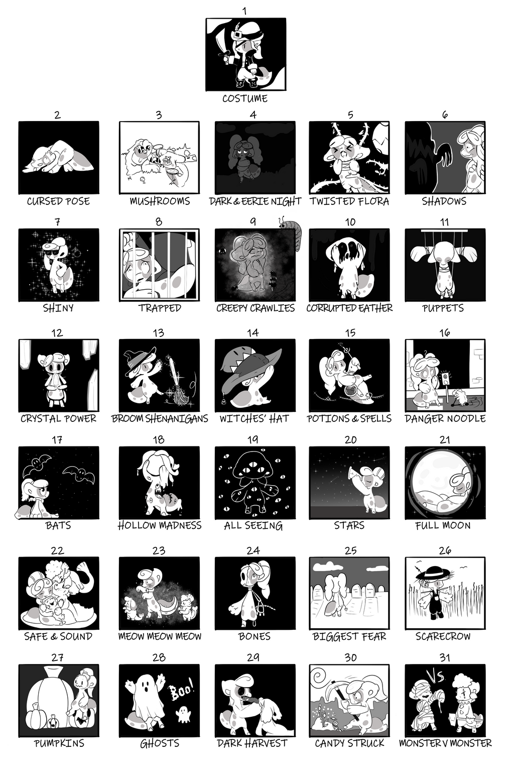 Bagbeans Inktober 31 Days Torte