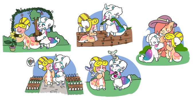 Torte and Artie Fluffia Farming Trial