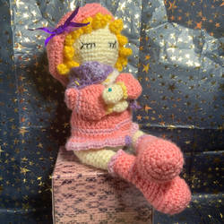 Pink Crochet Doll Milly