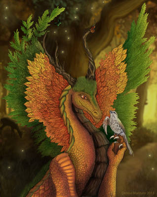Forest Dragon by DMD-CT
